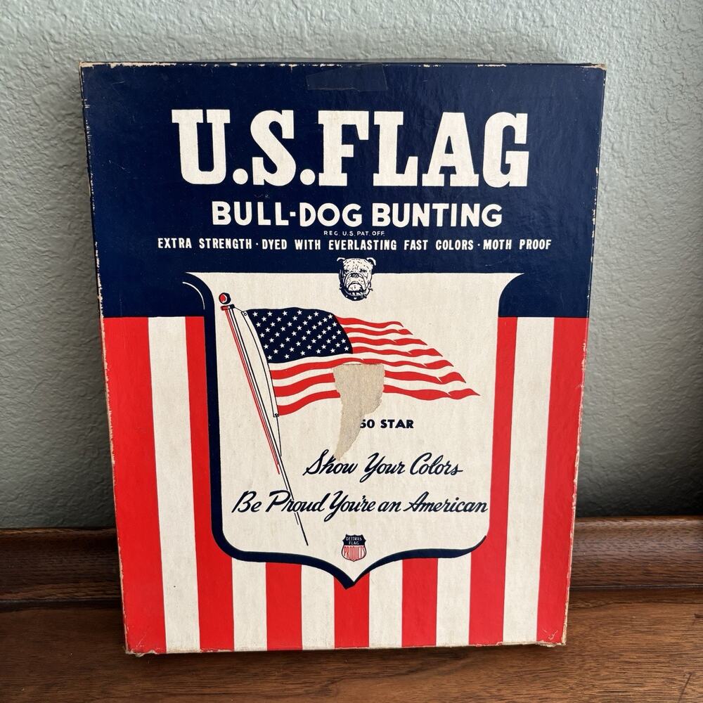 Dettra Flag Co 50 Star US Flag Bulldog Bunting Box Only
